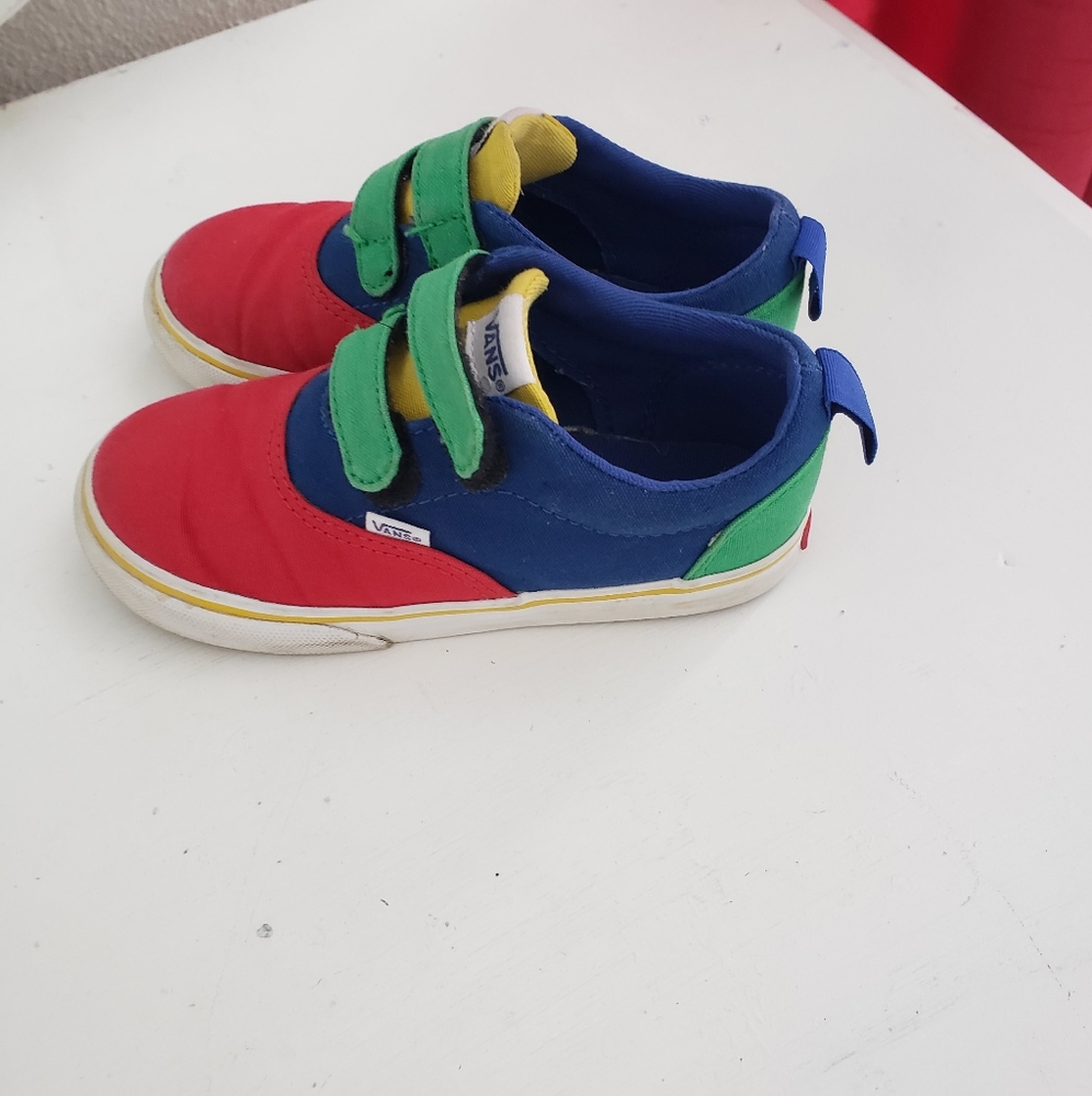 Colorblack toddler velcro vans